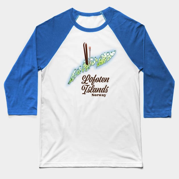 Lofoten islands Baseball T-Shirt by nickemporium1